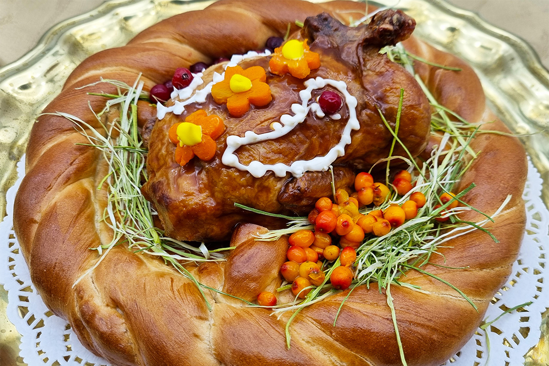 Галантин из мяса цыпленка